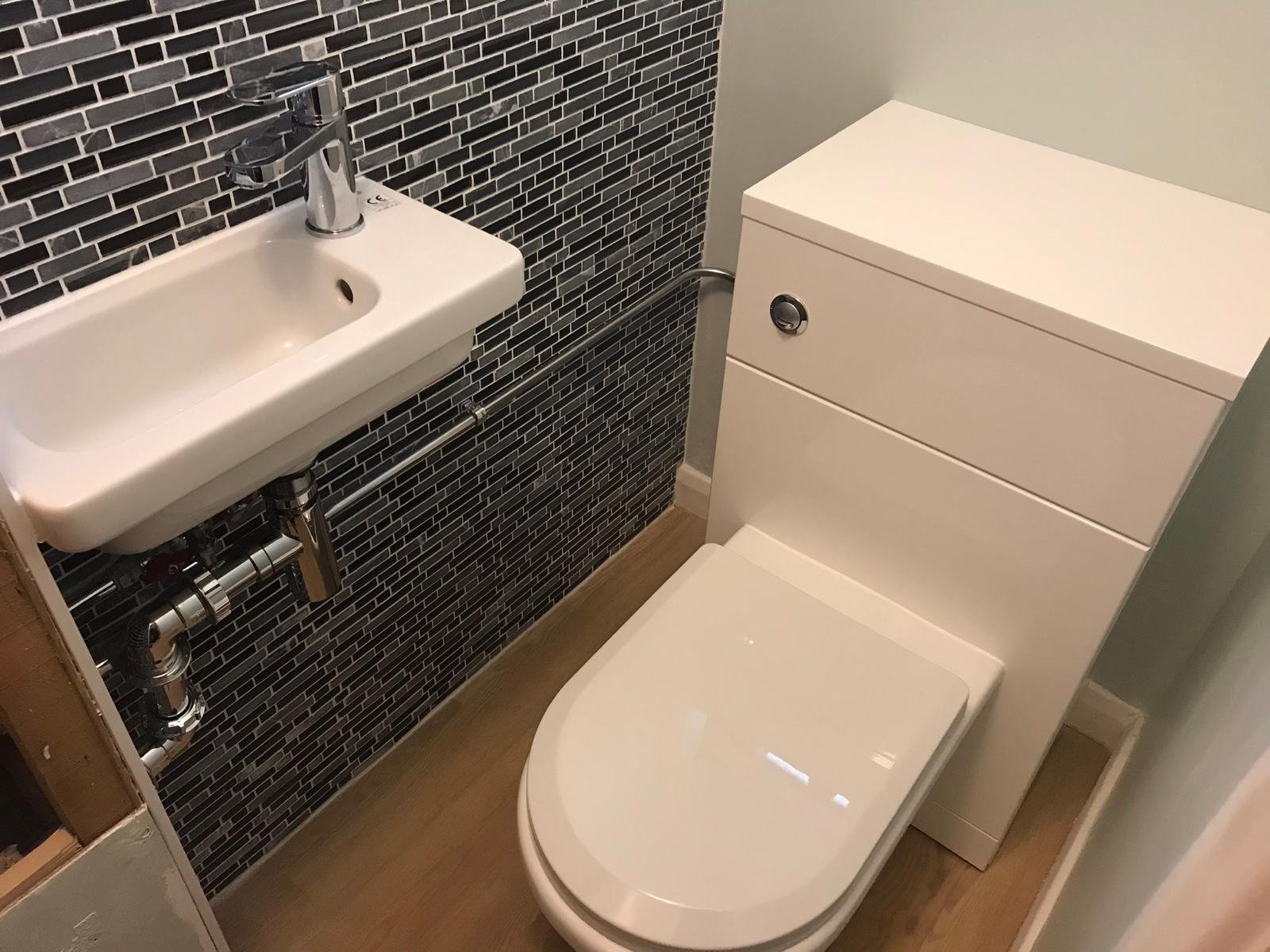 Chrome bottle trap plumbing