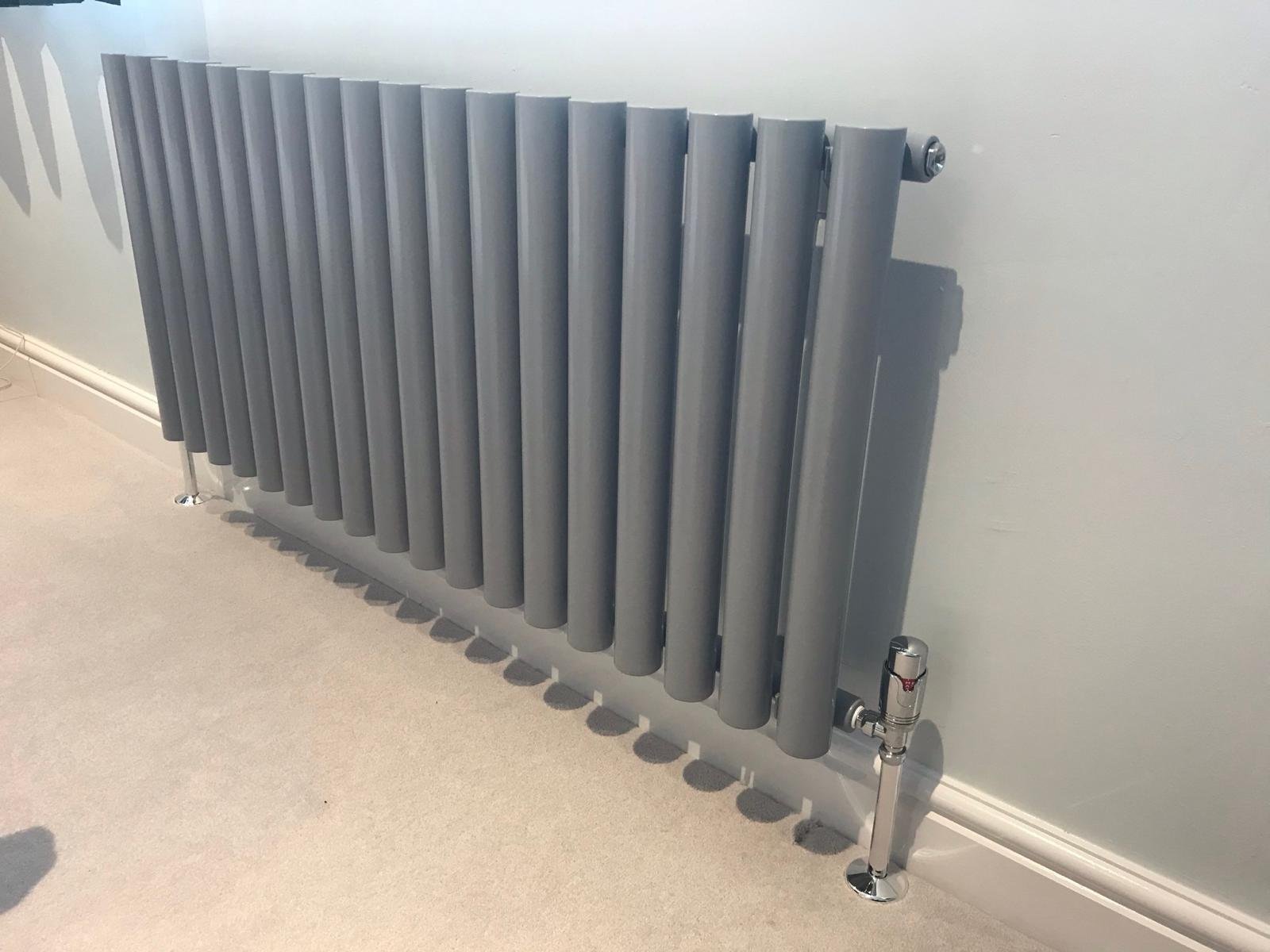 Column radiator installation